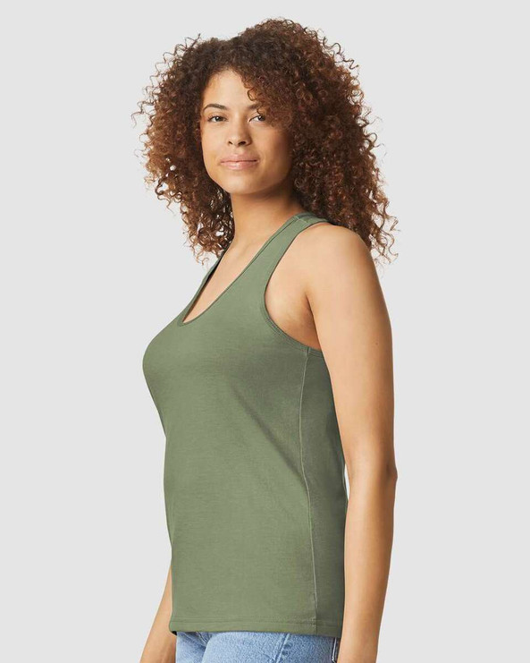 Gildan 64220LCVC - Softstyle® Women's CVC Racerback Tank Top
