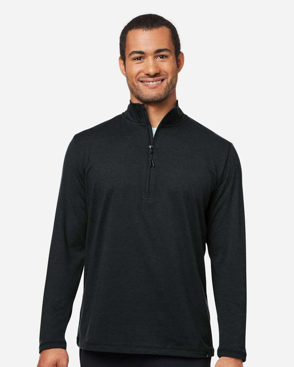 Glyder MDP1772 - Marbled Jersey Fairway Quarter-Zip Pullover