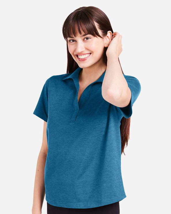 Glyder PDP7058 - Women's Marbled Fairway Polo