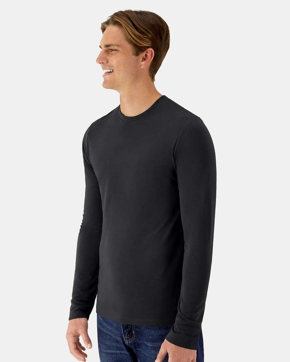 Hanes 484L - Camiseta de manga larga Cool DRI® Cotton Touch