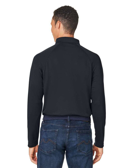 Harriton M208L - Polo de manga larga Charge Snag and Soil Protect para hombre