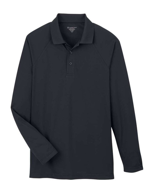 Harriton M208L - Polo de manga larga Charge Snag and Soil Protect para hombre