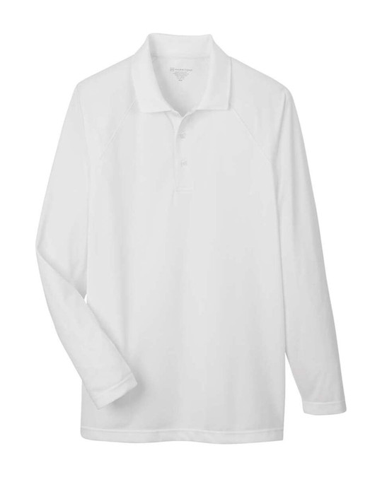 Harriton M208L - Polo de manga larga Charge Snag and Soil Protect para hombre