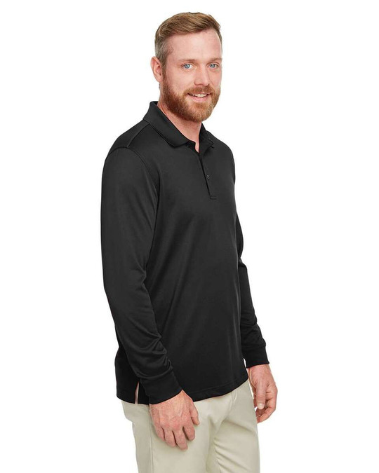 Harriton M348L - Polo de manga larga Advantage Snag Protection Plus IL para hombre
