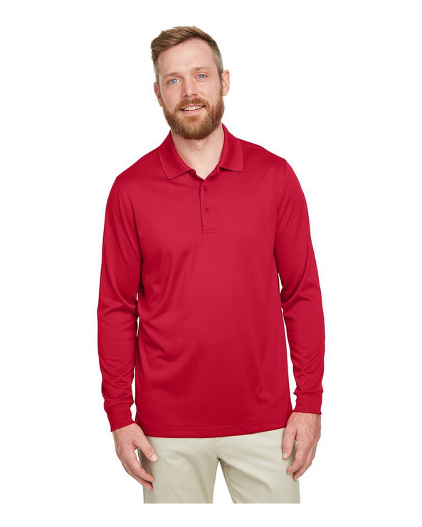 Harriton M348L - Men's Advantage Snag Protection Plus IL Long Sleeve Polo