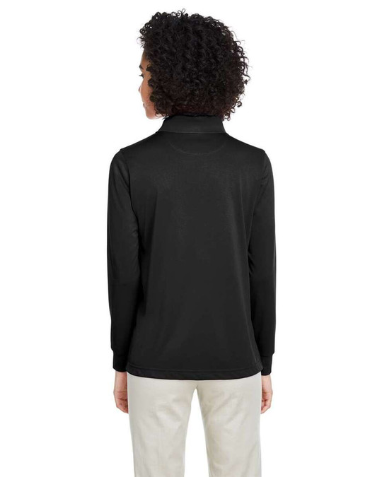 Harriton M348LW - Polo de manga larga Advantage Snag Protection Plus IL para mujer