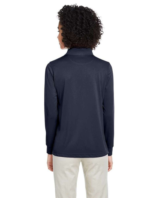 Harriton M348LW - Polo de manga larga Advantage Snag Protection Plus IL para mujer