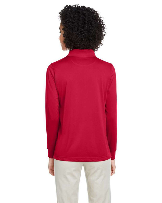 Harriton M348LW - Women's Advantage Snag Protection Plus IL Long Sleeve Polo