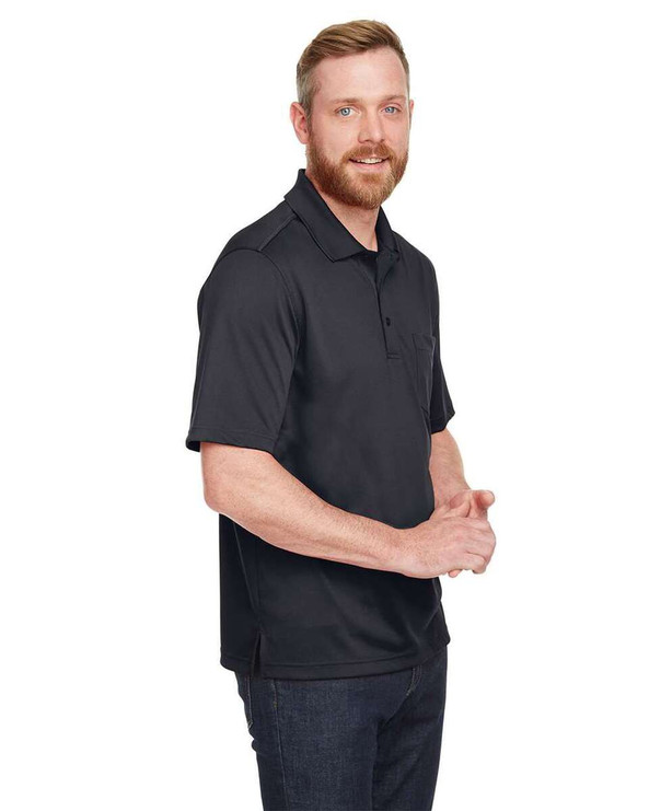 Harriton M348P - Men's Advantage Snag Protection Plus IL Pocket Polo