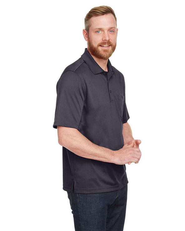 Harriton M348P - Polo de bolsillo Advantage Snag Protection Plus IL para hombre