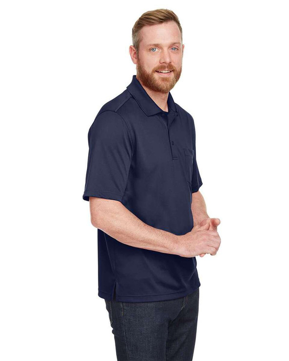 Harriton M348P - Men's Advantage Snag Protection Plus IL Pocket Polo