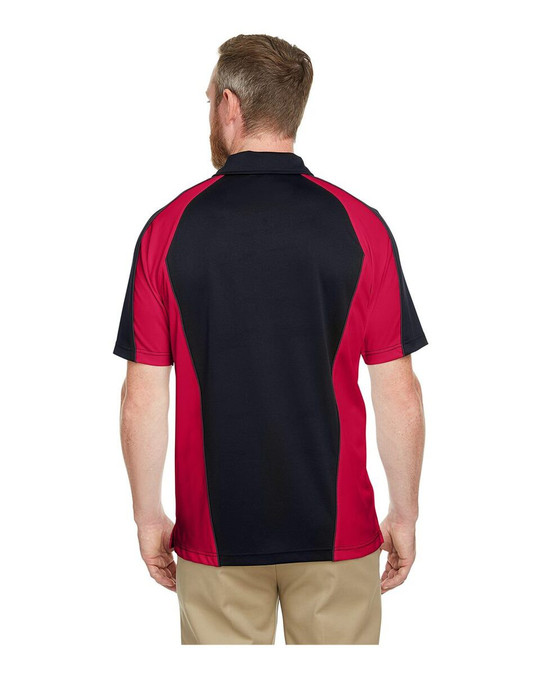 Harriton M385 - Polo Advantage Snag Protection Plus IL Colorblock para hombre