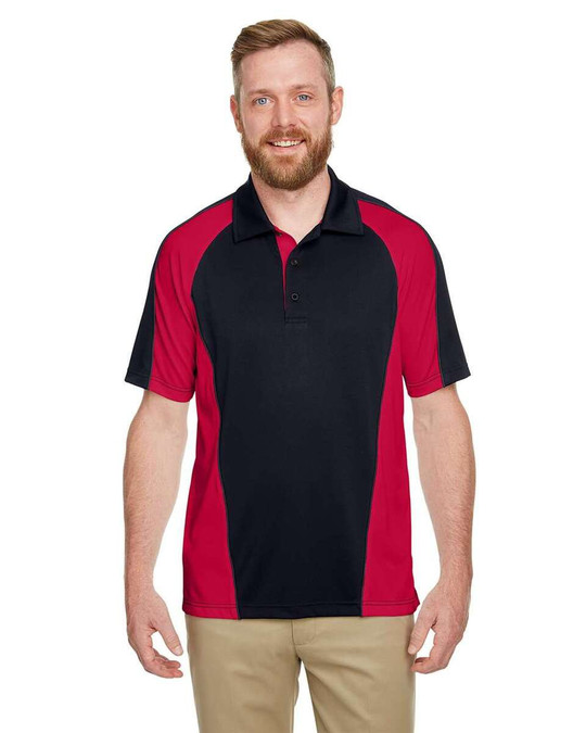 Harriton M385 - Polo Advantage Snag Protection Plus IL Colorblock para hombre