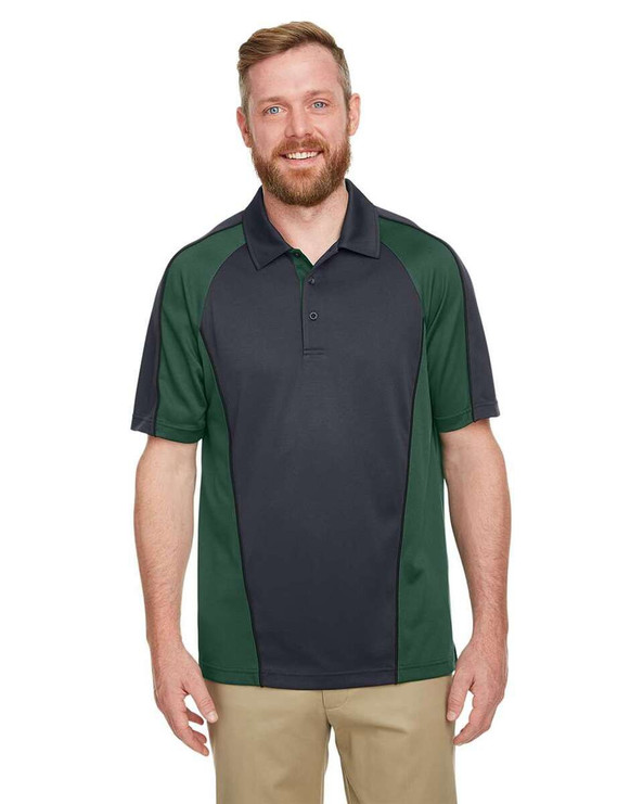 Harriton M385 - Men's Advantage Snag Protection Plus IL Colorblock Polo