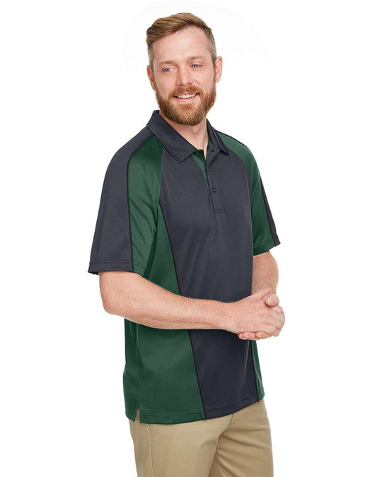 Harriton M385 - Men's Advantage Snag Protection Plus IL Colorblock Polo