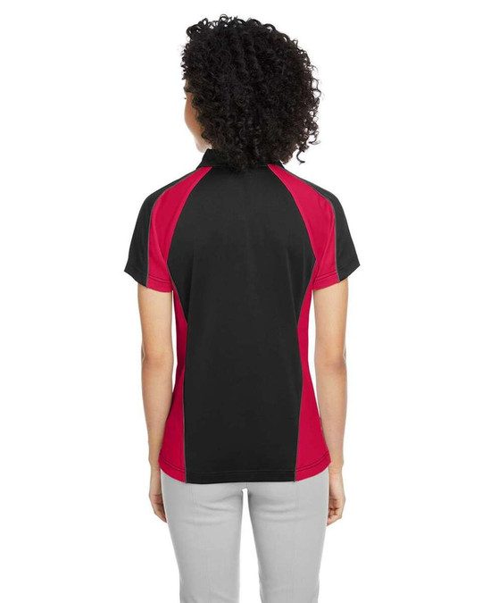 Harriton M385W - Polo de mujer Advantage Snag Protection Plus IL Colorblock
