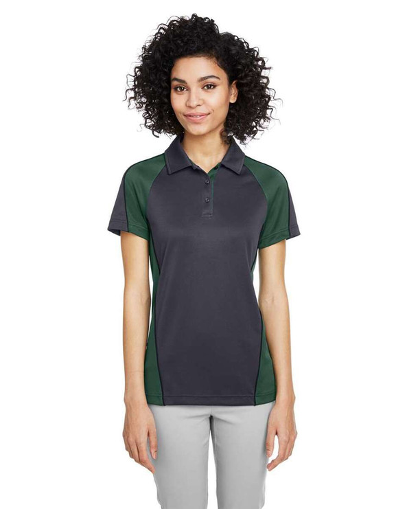 Harriton M385W - Women's Advantage Snag Protection Plus IL Colorblock Polo