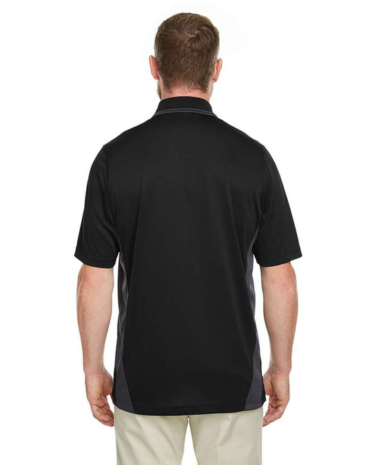 Harriton M386 - Polo de hombre Flash Snag Protection Plus IL Colorblock