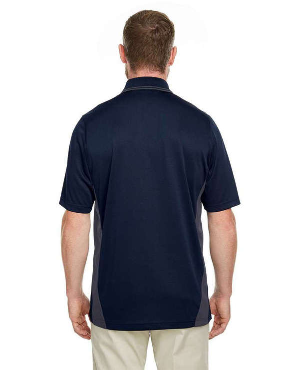 Harriton M386T - Polo de hombre Tall Flash Snag Protection Plus IL Colorblock
