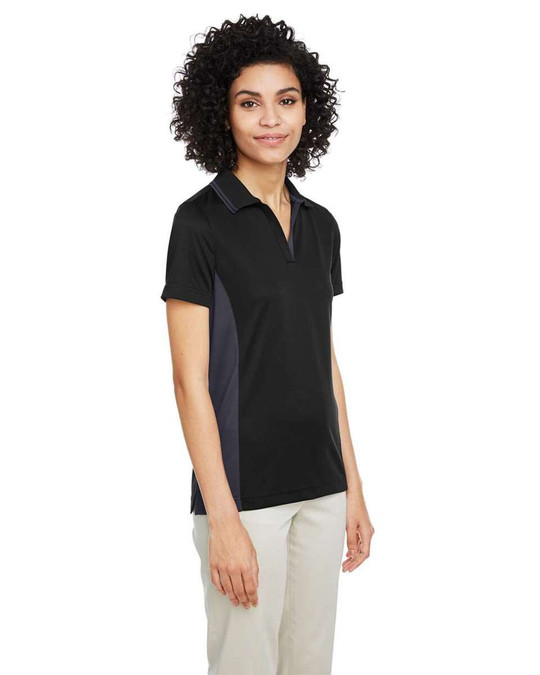 Harriton M386W - Polo de mujer Flash Snag Protection Plus IL Colorblock