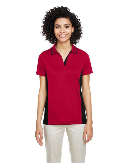 Harriton M386W - Women's Flash Snag Protection Plus IL Colorblock Polo