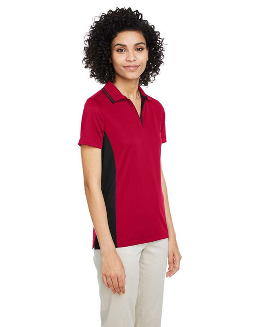 Harriton M386W - Women's Flash Snag Protection Plus IL Colorblock Polo