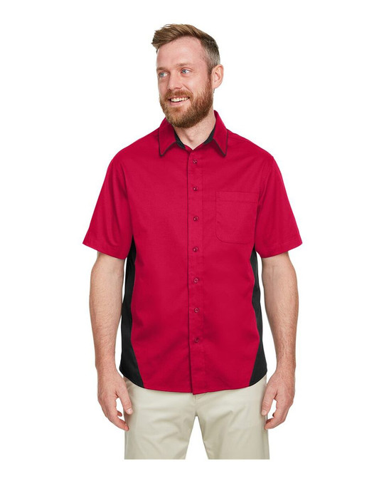 Harriton M586 - Camisa Flash IL Colorblock para hombre