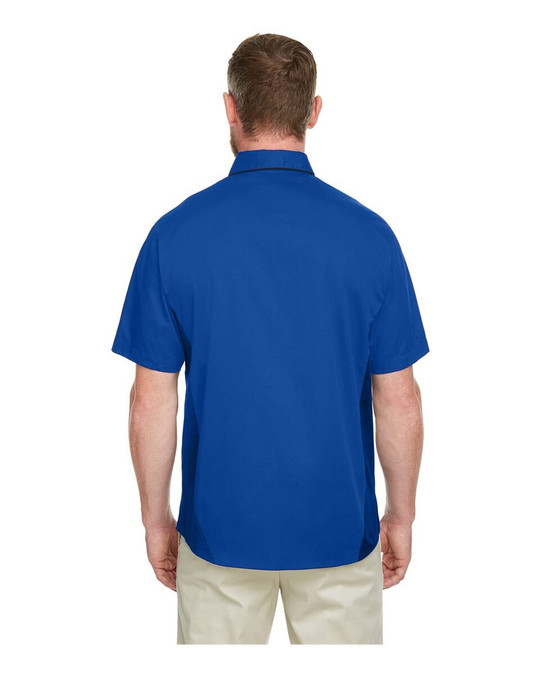 Harriton M586 - Camisa Flash IL Colorblock para hombre