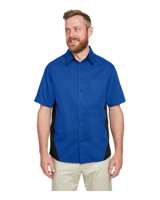 Harriton M586 - Camisa Flash IL Colorblock para hombre