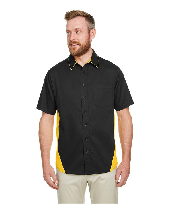 Harriton M586T - Camisa Tall Flash IL Colorblock para hombre