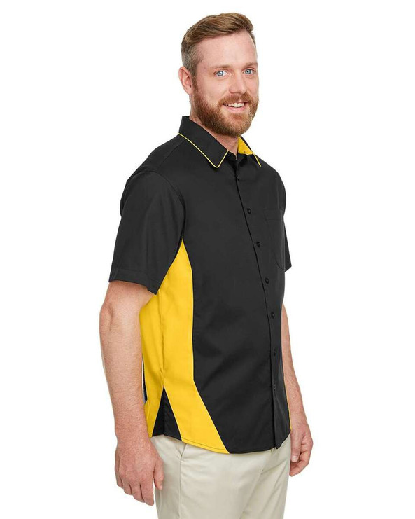 Harriton M586T - Camisa Tall Flash IL Colorblock para hombre