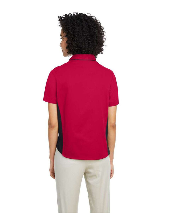 Harriton M586W - Camisa Flash IL Colorblock de mujer