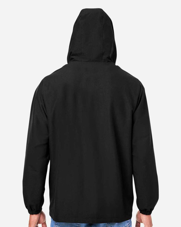 Harriton M73 - Unisex Flex Twill Hooded Jacket