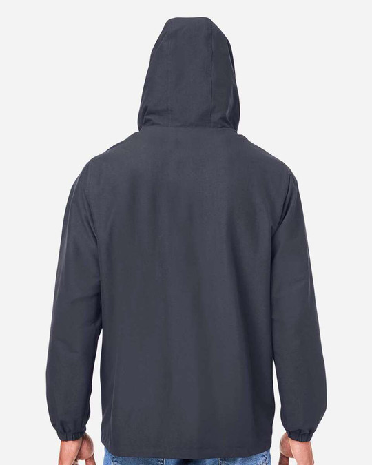 Harriton M73 - Unisex Flex Twill Hooded Jacket