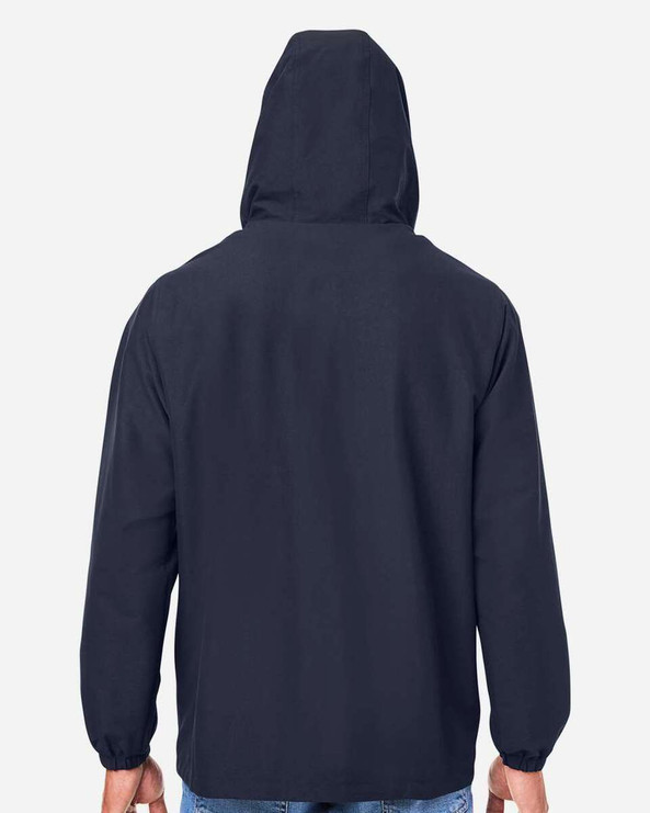 Harriton M73 - Unisex Flex Twill Hooded Jacket