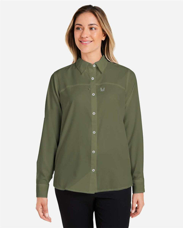 HUK H615006 - Camiseta de manga larga Tide Point para mujer