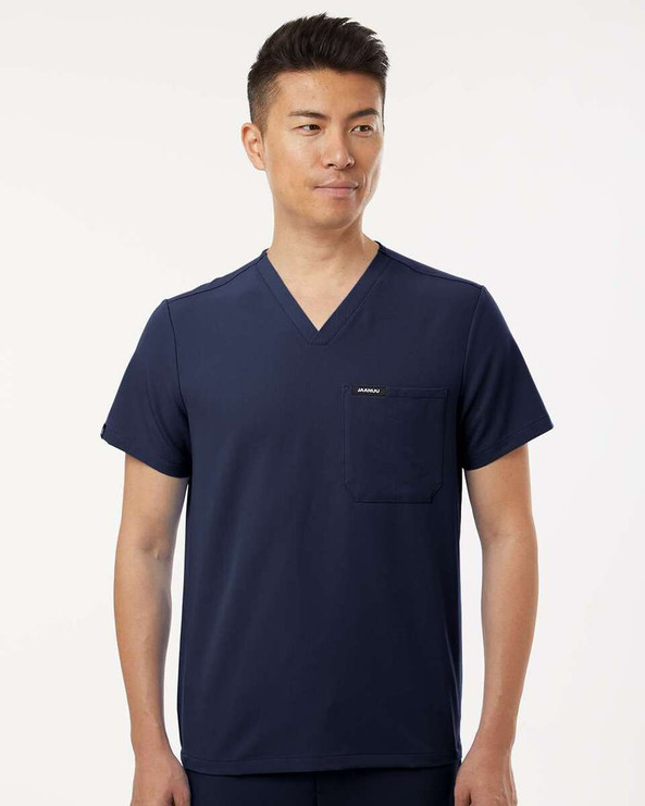 Jaanuu M10001 - Holmes Everyday 1-Pocket Scrub V-Neck Top
