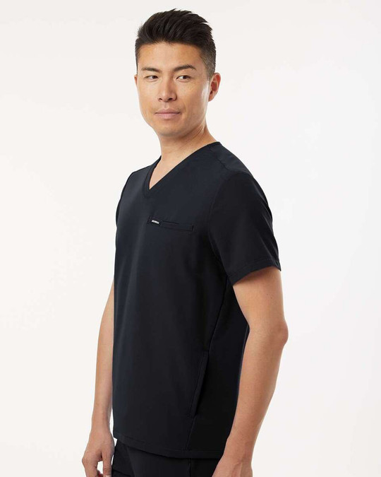 Jaanuu M10002 - Blusa médica Platt con 3 bolsillos y cuello en V