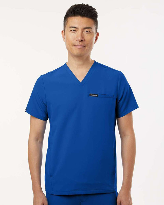 Jaanuu M10002 - Blusa médica Platt con 3 bolsillos y cuello en V