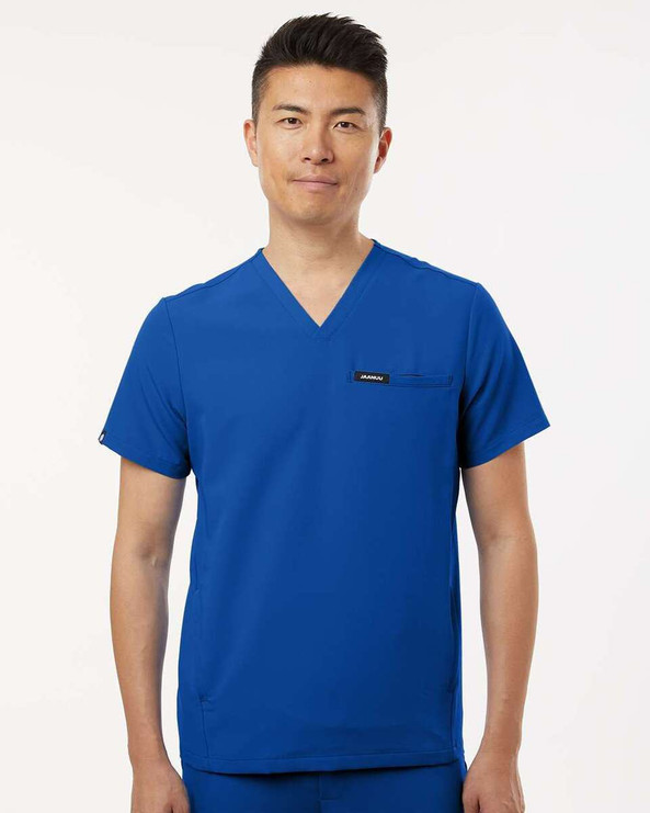 Jaanuu M10002 - Blusa médica Platt con 3 bolsillos y cuello en V