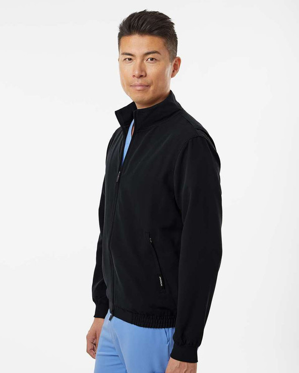 Jaanuu M60001 - Wolfe Everyday Full-Zip 6-Pocket Scrub Jacket