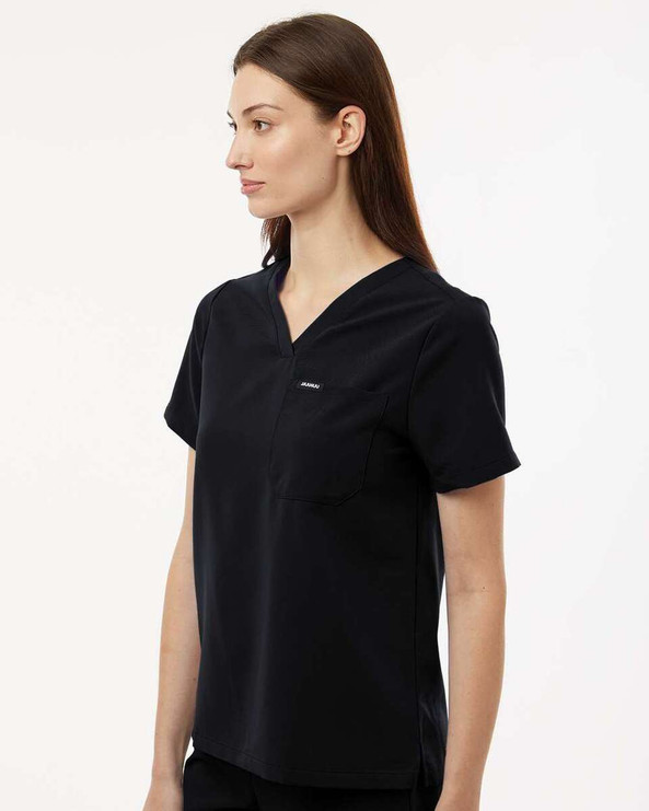 Jaanuu W10001 - Women's Rhena Essential 1-Pocket Scrub V-Neck Top