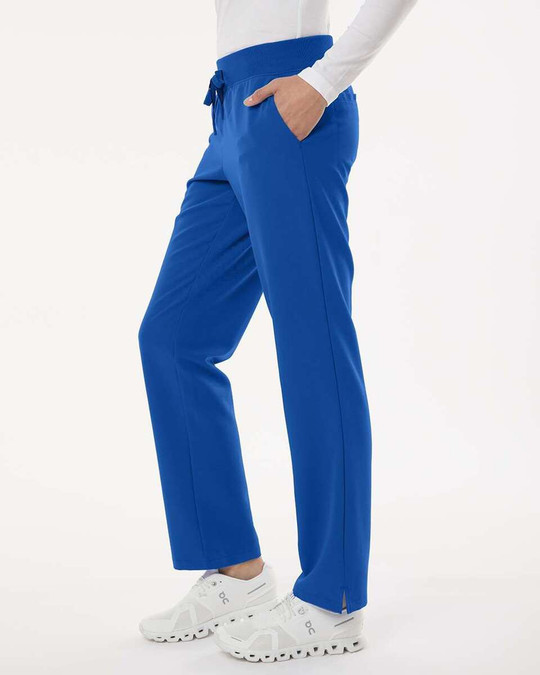 Jaanuu W20001P - Pantalón médico Xenos Essential con cintura de punto, mujer - Tallas pequeñas