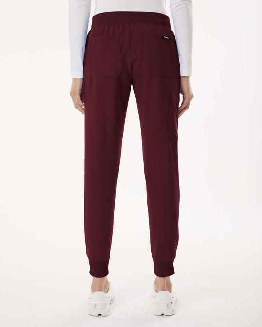 Jaanuu W20003P - Joggers médicos con cintura de punto Silex, mujer - Tallas pequeñas