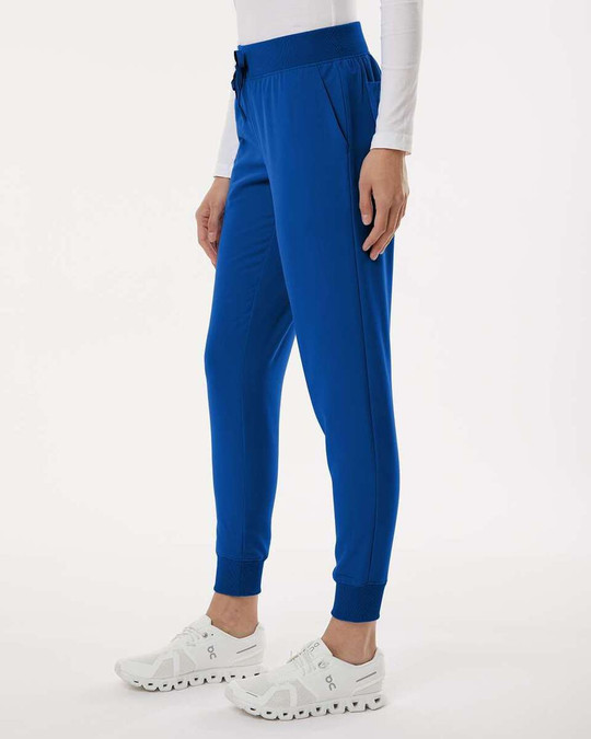 Jaanuu W20003P - Joggers médicos con cintura de punto Silex, mujer - Tallas pequeñas