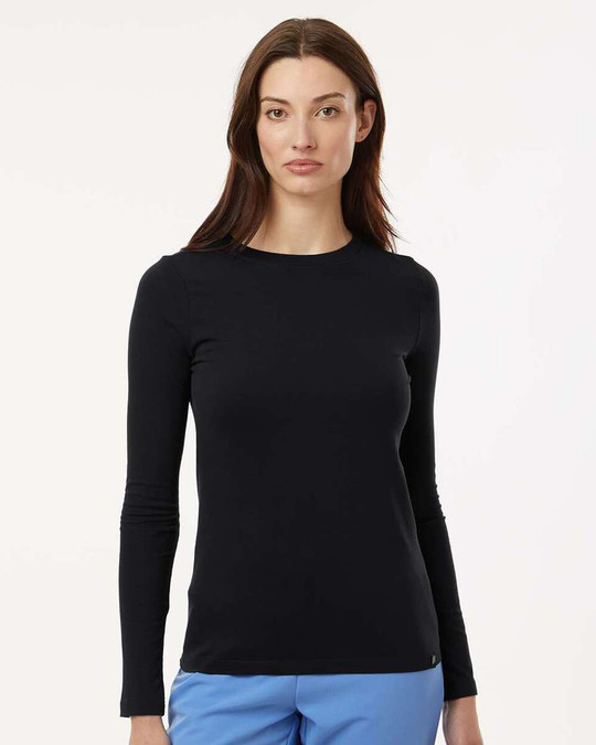 Jaanuu W30002U - Camiseta de manga larga RegenX Cotton Underscrub, Mujer