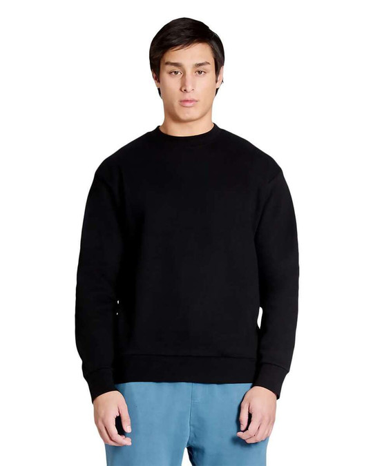Lane Seven LS16004 - Sudadera de cuello redondo teñida en pigmento