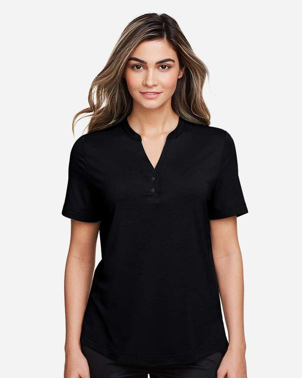 North End NE100W - Women's JAQ Snap-Up Stretch Performance Polo
