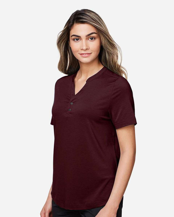 North End NE100W - Polo JAQ Snap-Up Stretch Performance para mujer