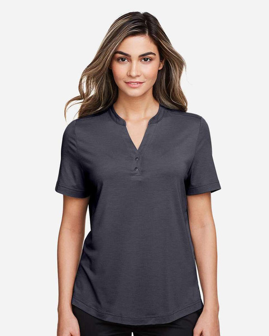 North End NE100W - Polo JAQ Snap-Up Stretch Performance para mujer